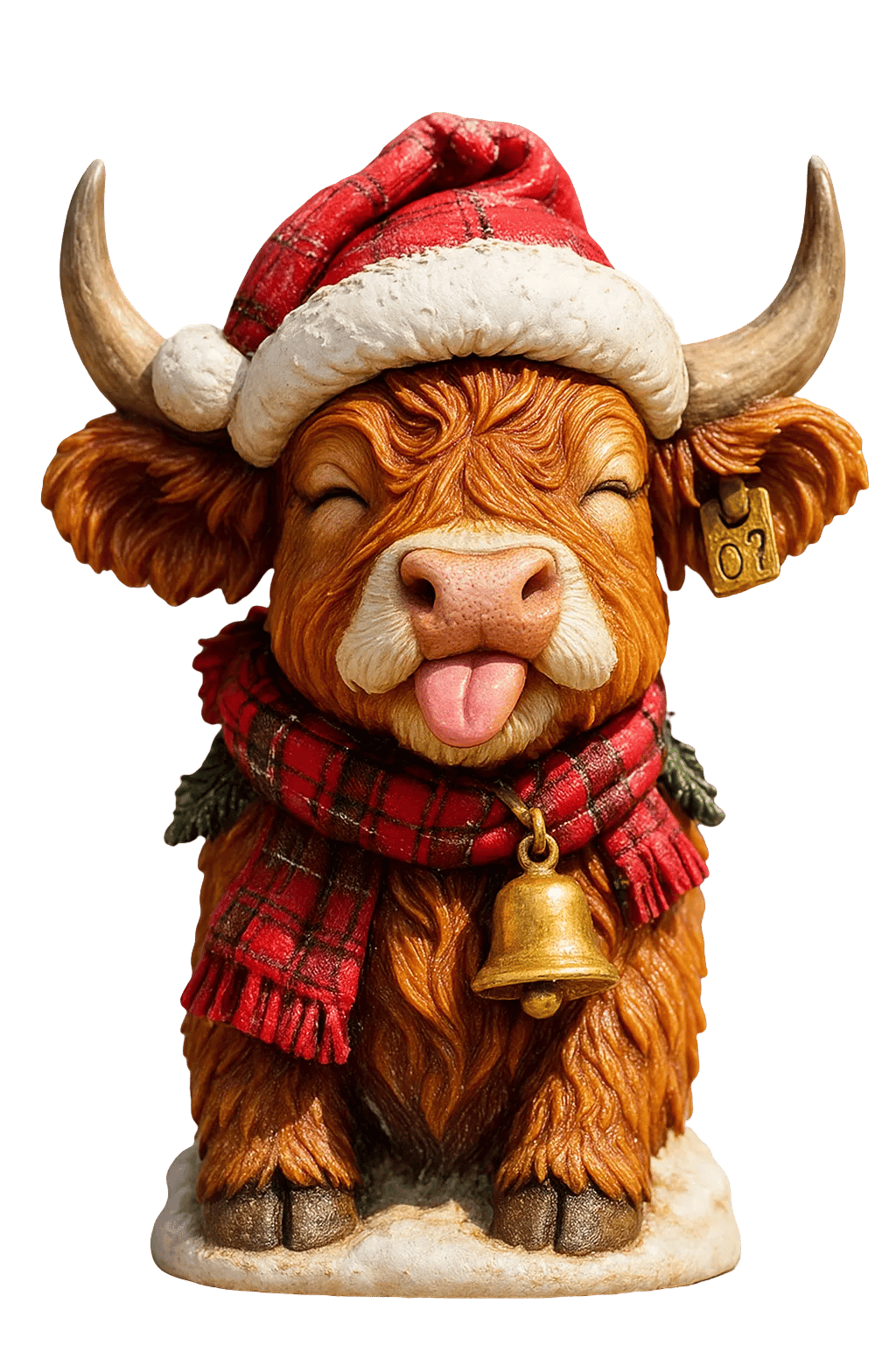 🐮Highland Ko Adventskalender 2025🎄 - 3D handgjord Highland Ko Docka (24 bitar)
