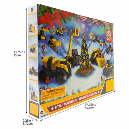 🎄24-dagars Countdown-kalender med lastbil på väg till jul