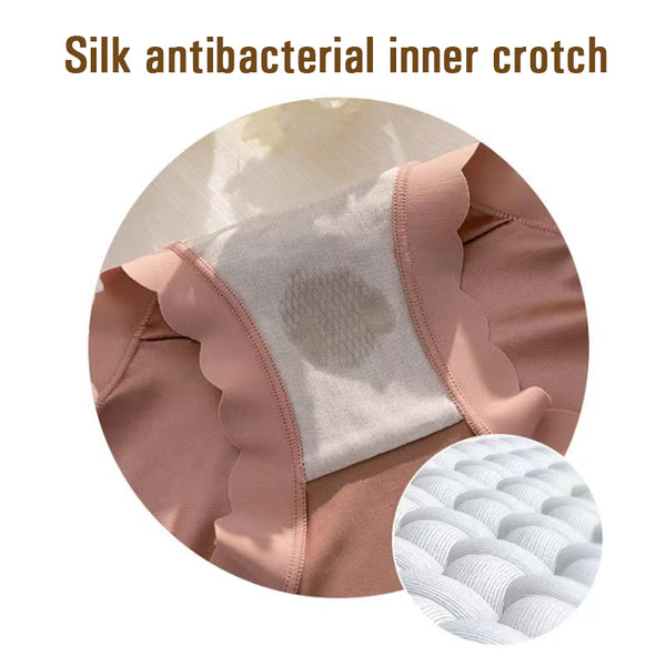 💖Storlek: 40-100 kg✨🎁Köp 1 få 2 (3-pack) 🎁Premium satin antibakteriell Ice Silk fuktabsorberande trosor