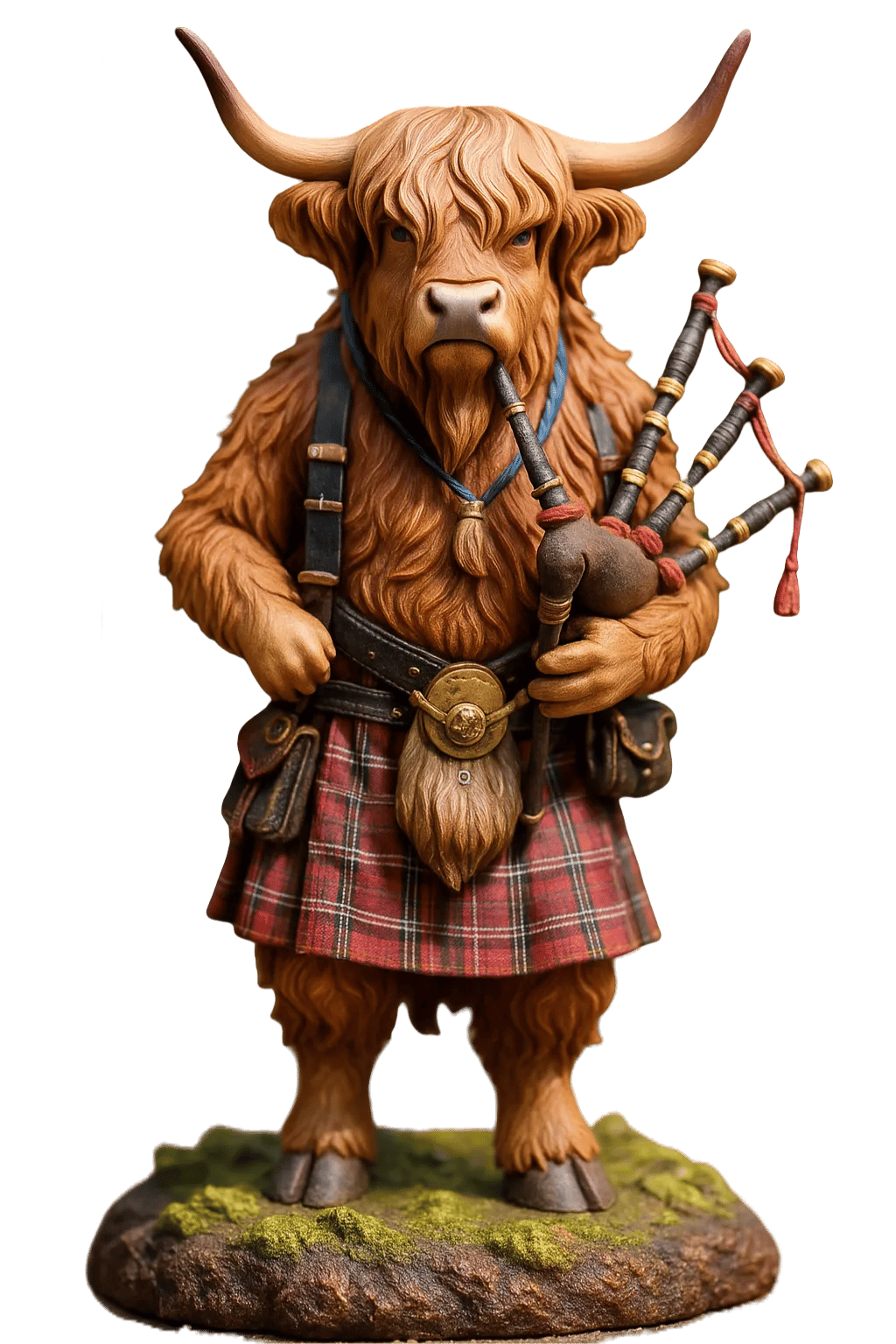 🐮Highland Ko Adventskalender 2025🎄 - 3D handgjord Highland Ko Docka (24 bitar)