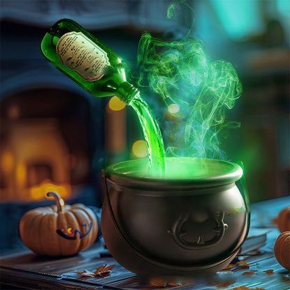 🎃Halloweendekoration Magisk Float Flaska och Diffuser - Svart Fladdermus Häxkruka🦇🧙‍♀️